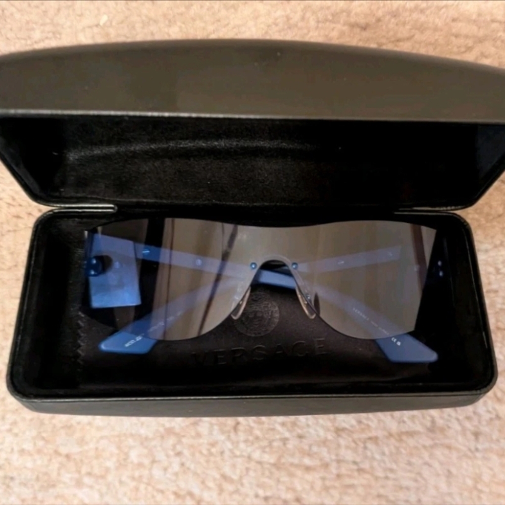 Versace Blue Biker Sunglasses